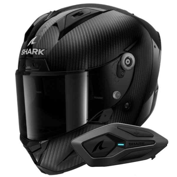 Integral Shark Aeron Full Carbon DAD + Kit Bluetooth Sena for Shark Solo