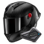 Casque Integral Shark Aeron GP Blank SP Full Carbon + Kit Bluetooth BT Mini