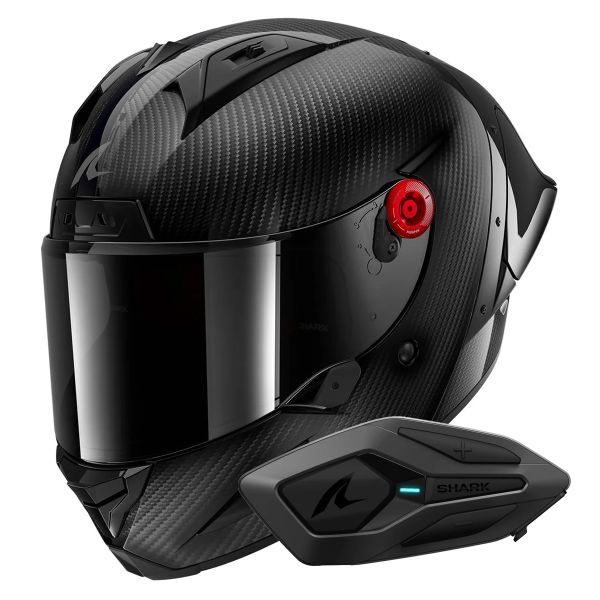 Integral Shark Aeron GP Blank SP Full Carbon + Kit Bluetooth Sena for Shark Solo