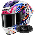 Pack Aeron GP Blank SP Replica Zarco GP de France + Kit bluetooth 5R Lite Sol