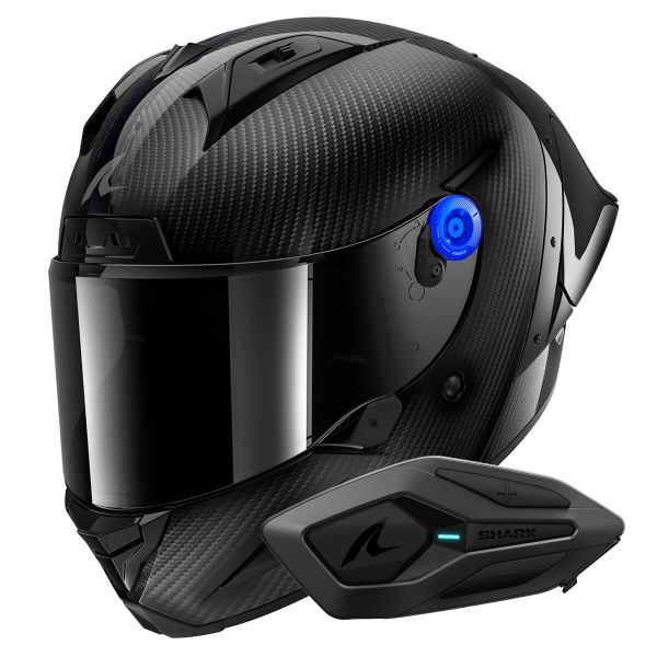 Integral Shark Aeron GP FIM 2 Racing Full Carbon DKD + Kit Bluetooth Sena for Shark Sol