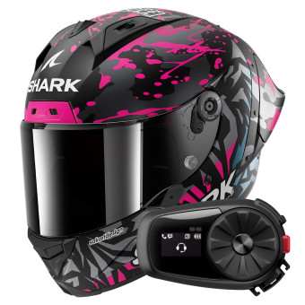 Integral Shark Aeron GP FIM 2 Racing Replica Redding Mat KVB + Kit Bluetooth 5S Solo