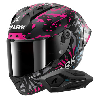 Integral Shark Aeron GP FIM 2 Racing Replica Redding Mat KVB + Kit Bluetooth Sena for S