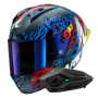 Casque Integral Shark Aeron GP FIM 2 Racing Speed-Vib DBR + Kit Bluetooth Sena for Shark Solo