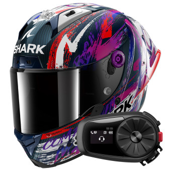 Integral Shark Aeron GP Fim Racing Replica Zarco Signature Carbon DWV + Kit Bluetooth 5