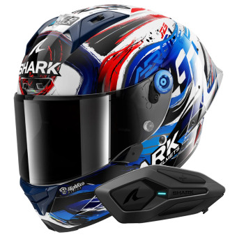 Integral Shark Aeron GP FIM Racing Zarco Signature WKB + Kit Bluetooth Sena for Shark S