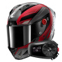 Casque Integral Shark Aeron Mekarium DRS + Kit Bluetooth 5S Solo