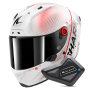 Casque Integral Shark Aeron Speed-Tech DWR + Kit Bluetooth BT Mini
