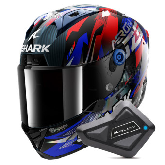 Integral Shark Aeron Zarco GP De France DBU + Kit Bluetooth BT Mini