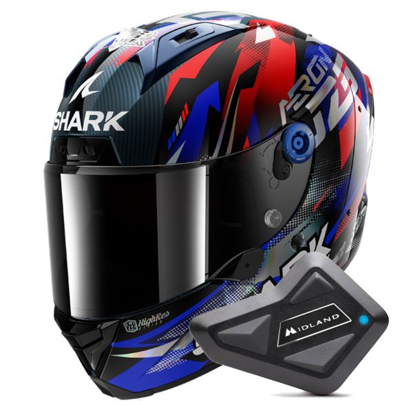 Integral Shark Aeron Zarco GP De France DBU + Kit Bluetooth BT Mini