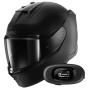 Casque Integral Shark D-Skwal 3 Blank Mat KMA + Kit Bluetooth 5R Lite