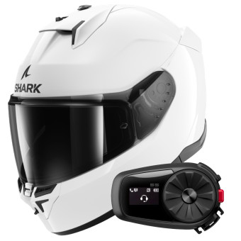 Integral Shark D-Skwal 3 Blank WHU + Kit Bluetooth 5S Solo
