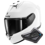 Casque Integral Shark D-Skwal 3 Blank WHU + Kit Bluetooth BT Mini