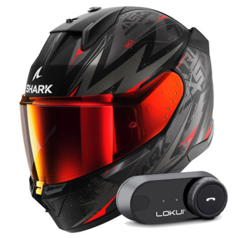 Integral Shark D-Skwal 3 Blast-R Mat KAR + Kit Bluetooth Lokui K30