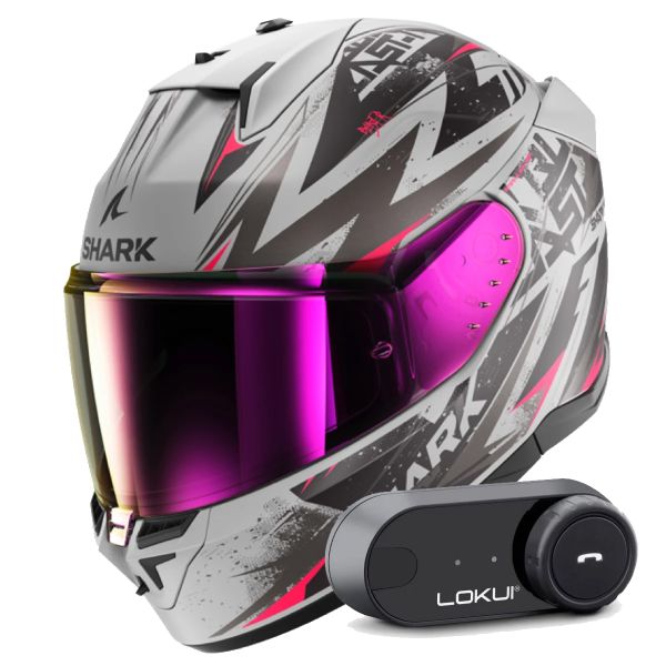 Integral Shark D-Skwal 3 Blast-R Mat SVK + Kit Bluetooth Lokui K30