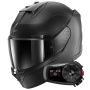 Casque Integral Shark D-Skwal 3 Dark Shadow Edition Mat A08 + Kit Bluetooth 5S Solo