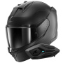Casque Integral Shark D-Skwal 3 Dark Shadow Edition Mat A08 + Kit Bluetooth Sena for Shark Sol