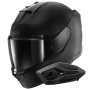 Casque Integral Shark D-Skwal 3 Dark Shadow Edition Mat KMA + Kit Bluetooth Sena for Shark Sol