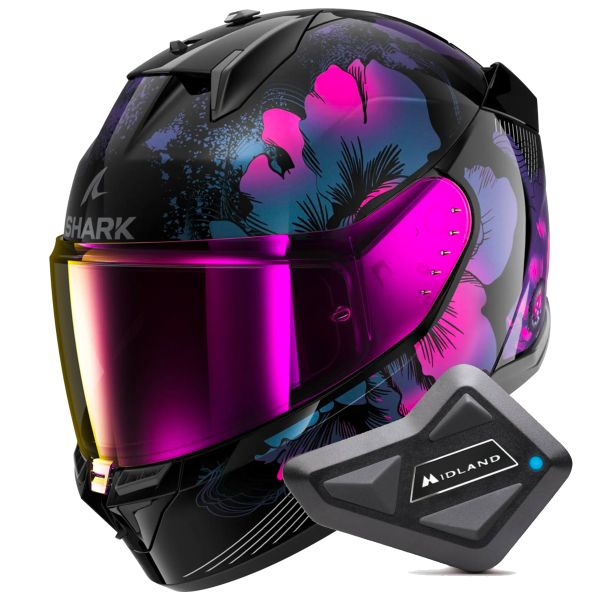 Integral Shark D-Skwal 3 Mayfer KVX + Kit Bluetooth BT Mini