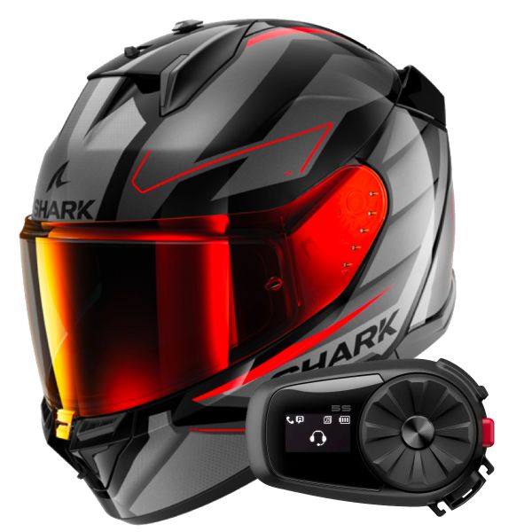 Integral Shark D-Skwal 3 Sizler KAR + Kit Bluetooth 5S Solo