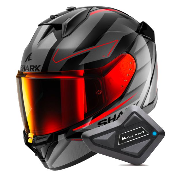 Integral Shark D-Skwal 3 Sizler KAR + Kit Bluetooth BT Mini