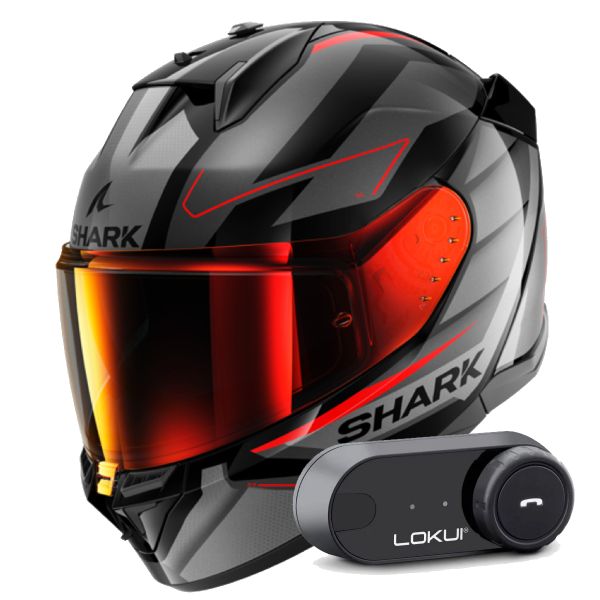 Integral Shark D-Skwal 3 Sizler KAR + Kit Bluetooth Lokui K30