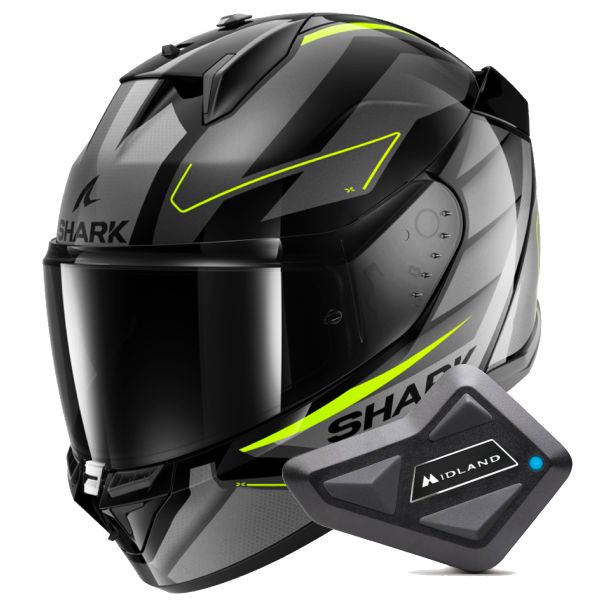 Integral Shark D-Skwal 3 Sizler KAY + Kit Bluetooth BT Mini Integral Shark D-Skwal 3 Sizler KAY + Kit Bluetooth BT Mini