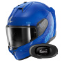 Casque Integral Shark D-Skwal 3 SP Lyne BSB + Kit Bluetooth 5R Lite