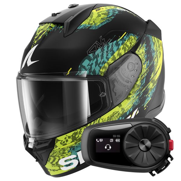 Integral Shark D-Skwal 3 Speed-Vib Mat KGB + Kit Bluetooth 5S Solo