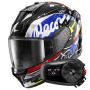 Casque Integral Shark D-Skwal 3 Streetrush KBU + Kit Bluetooth 5S Solo