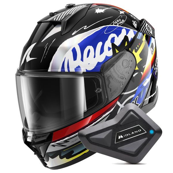 Integral Shark D-Skwal 3 Streetrush KBU + Kit Bluetooth BT Mini