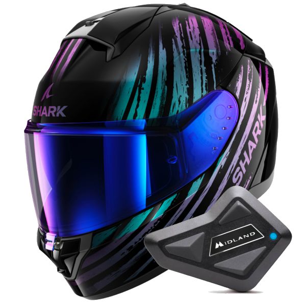 Integral Shark Ridill 2 Assya KXK + Kit Bluetooth BT Mini Integral Shark Ridill 2 Assya KXK + Kit Bluetooth BT Mini