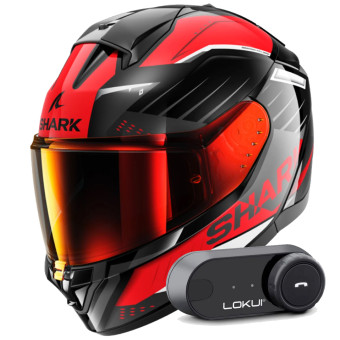 Integral Shark Ridill 2 Bersek KRA + Kit Bluetooth Lokui K30