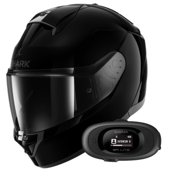 Integral Shark Ridill 2 Blank BLK + Kit Bluetooth 5R Lite