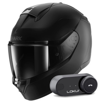 Integral Shark Ridill 2 Blank Mat KMA + Kit Bluetooth Lokui K30