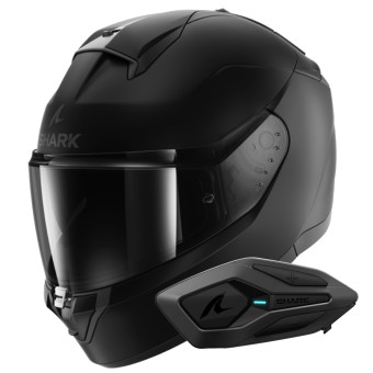 Integral Shark Ridill 2 Blank Mat KMA + Kit Bluetooth Sena for Shark Solo