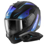 Casque Integral Shark Ridill 2 Mekarium Mat KBB + Kit Bluetooth Sena for Shark Solo