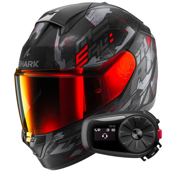 Integral Shark Ridill 2 Molokai Mat KAR + Kit Bluetooth 5S Solo Integral Shark Ridill 2 Molokai Mat KAR + Kit Bluetooth 5S Solo