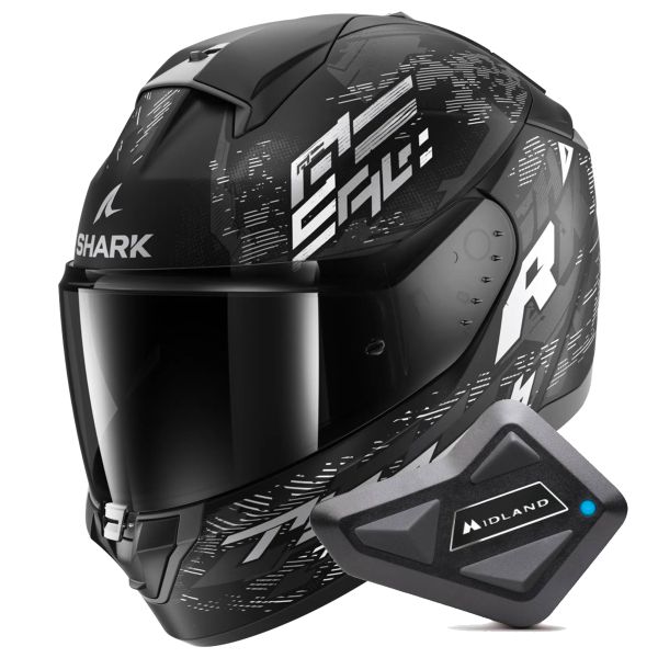 Integral Shark Ridill 2 Molokai Mat KWS + Kit Bluetooth BT Mini