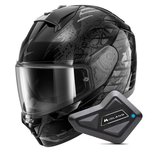 Integral Shark Ridill 2 Reptaia KAS + Kit Bluetooth BT Mini