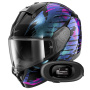 Casque Integral Shark Ridill 2 Reptaia KVX + Kit bluetooth 5R Lite Solo
