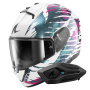 Casque Integral Shark Ridill 2 Reptaia WVX + Kit Bluetooth Sena for Shark Solo