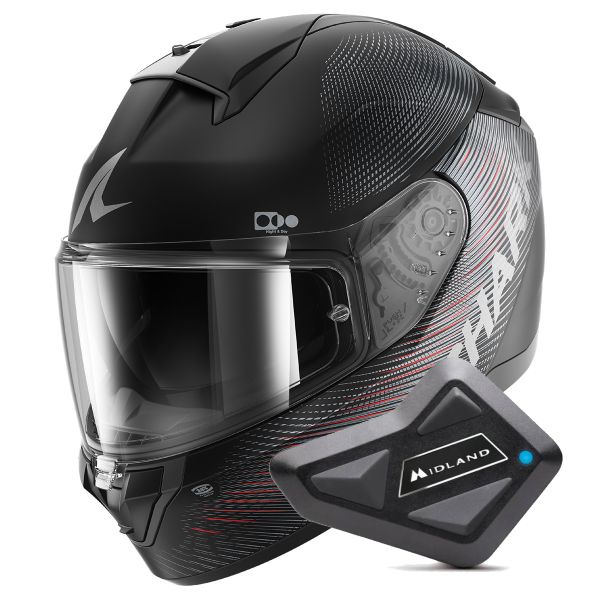 Integral Shark Ridill 2 SP Lyne Mat KAA + Kit Bluetooth BT Mini