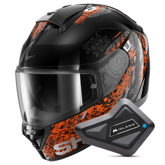 Casque Integral Shark Ridill 2 Speed-Vib KAO + Kit Bluetooth BT Mini Casque Integral Shark Ridill 2 Speed-Vib KAO + Kit Bluetooth BT Mini
