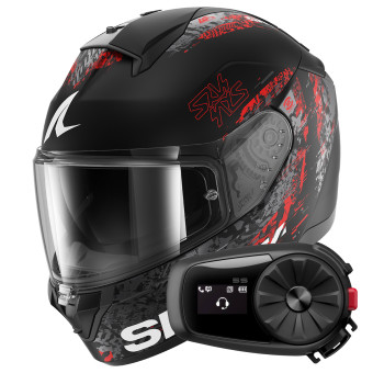 Casque Integral Shark Ridill 2 Speed-Vib Mat KAR + Kit Bluetooth 5S Solo Casque Integral Shark Ridill 2 Speed-Vib Mat KAR + Kit Bluetooth 5S Solo