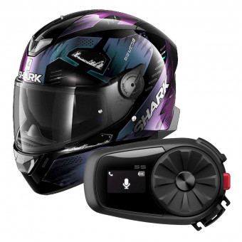 Integral Shark Skwal 2.2 Venger KXK + Kit Bluetooth Sena 5S Solo