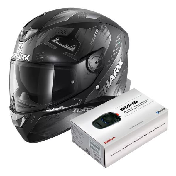 Integral Shark Skwal 2.2 Venger Mat KAA + Kit Bluetooth Sena SMH5