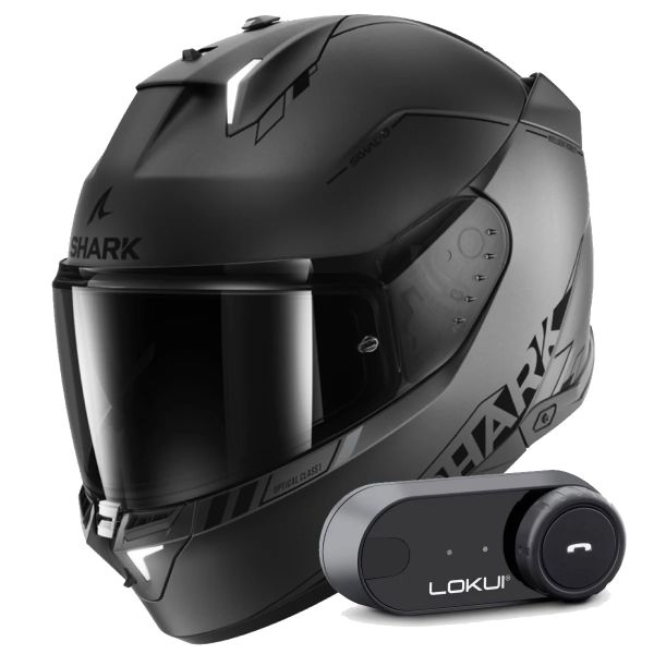 Integral Shark Skwal i3 Blank SP Mat AKS + Kit Bluetooth Lokui K30