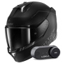 Casque Integral Shark Skwal i3 Blank SP Mat KAK + Kit Bluetooth Lokui K30