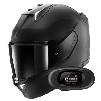 Integral Shark Skwal i3 Dark Shadow Edition Mat KMA + Kit bluetooth 5R Lite Solo